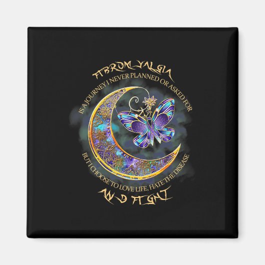 Aimant Fibromyalgie - Sensibilisation à la fibromyalgie 1 (Devant)