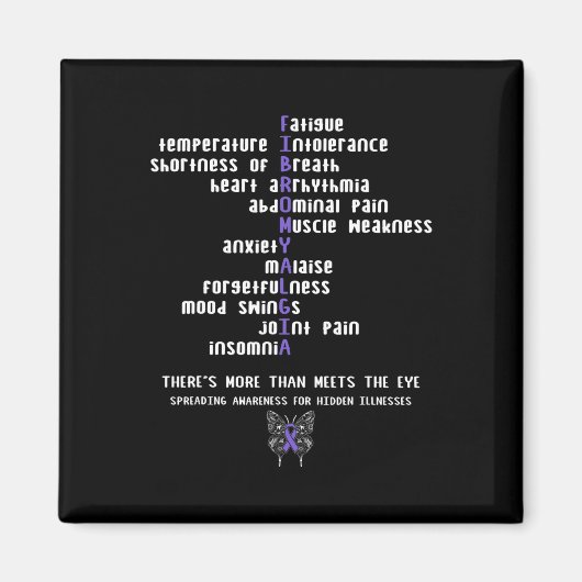 Aimant Fibromyalgie Sensibilisation Maladie chronique Cad (Devant)