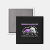 Aimant Fibromyalgie : une véritable douleur Bichon Frise (Recto/Verso)