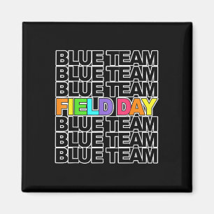 Aimant Field Day Blue Team Color War Camp Team Jeu Compe