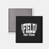 Aimant Field Day Red Team Couleur War Camp Équipe Jeu Com (Recto/Verso)