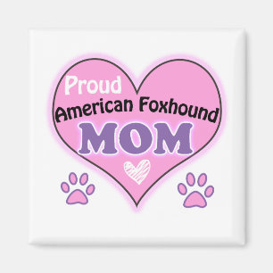 Aimant Fier Américain Foxhound maman