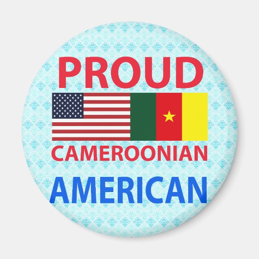 Aimant Fier Camerounais Américain (Devant)