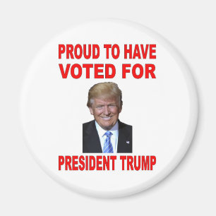 AIMANT FIER D'AVOIR VOTÉ POUR LE PRÉSIDENT TRUMP