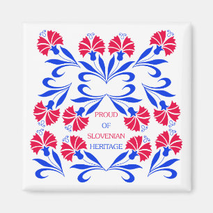 Aimant Fier de l'aimant slovène de carré d'héritage