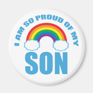 Aimant Fier de mon fils Gay pride arc-en-ciel Parent