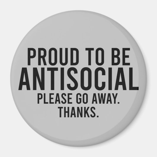Aimant Fier D'Être Antisocial Amusant Introvert (Devant)