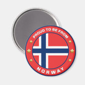 Aimant Fier D'Être De Norvège (Recto/Verso)