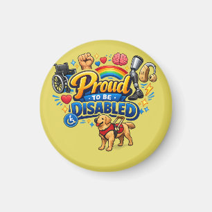 Aimant Fier d'être handicapé – Conception graphique d'aut