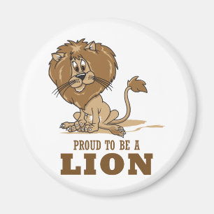 Aimant Fier d'être un lion