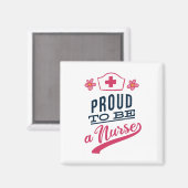 Aimant Fier d'être une infirmière (Recto/Verso)