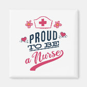 Aimant Fier d'être une infirmière (Devant)
