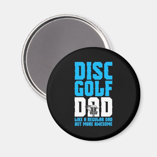 Aimant Fier Disk Golf Papa (Recto/Verso)