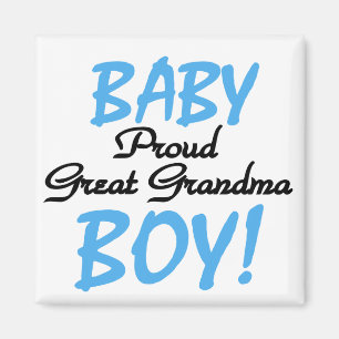Aimant Fier Grand Grand Mamie Baby Boy Tshirts et cadeaux