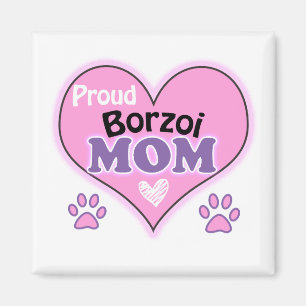 Aimant Fier maman Borzoi