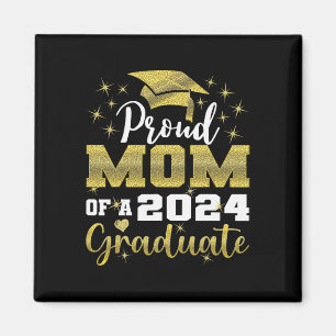 Aimant Fier Maman De 2024 Diplômé Awesome Family College