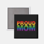 Aimant Fier maman Gay pride LGBT Rainbow Mother LGBTQ (Recto/Verso)