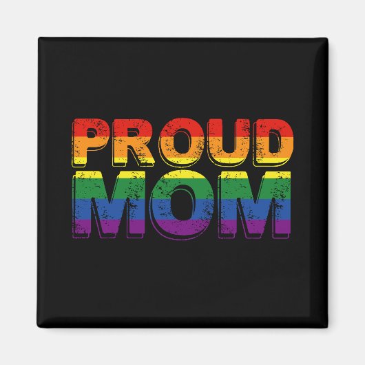 Aimant Fier maman Gay pride LGBT Rainbow Mother LGBTQ (Devant)