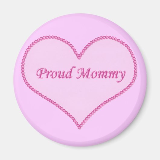 Aimant Fier Mommy Aimant, Rose (Devant)