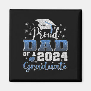 Aimant Fier Papa De 2024 Diplômé Awesome Family College