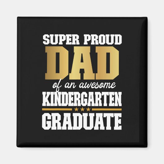 Aimant Fier Papa D'Un Superbe Enseignant De La Maternelle (Devant)