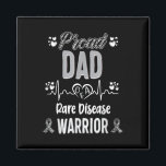 Aimant Fier Papa Rare Maladie Guerrier Sensibilisation Ru<br><div class="desc">Fier Papa Rare Maladie Guerrier Sensibilisation Ruban Zèbre</div>