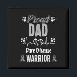 Aimant Fier Papa Rare Maladie Guerrier Sensibilisation Ru<br><div class="desc">Fier Papa Rare Maladie Guerrier Sensibilisation Ruban Zèbre</div>