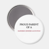 Aimant Fier Parent D'Un COMPTABLE CERTIFIÉ AGRÉÉ (Recto/Verso)