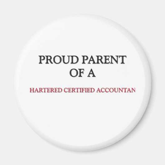 Aimant Fier Parent D'Un COMPTABLE CERTIFIÉ AGRÉÉ (Devant)