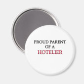 Aimant Fier Parent D'Un HÔTELIER (Recto/Verso)