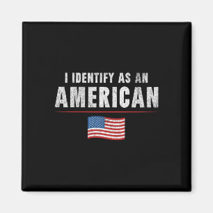 Aimant Fier patriot américain républicain qui s'identifie