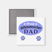 Aimant Fier père Affenpinscher (Recto/Verso)