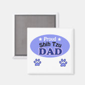 Aimant Fier Shih Tzu papa (Recto/Verso)