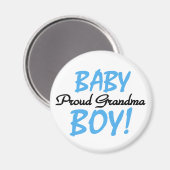 Aimant Fier T-shirts et cadeaux pour bébé grand-mère (Recto/Verso)