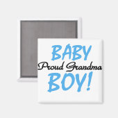 Aimant Fier T-shirts et cadeaux pour bébé grand-mère (Recto/Verso)