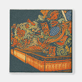 Aimant Fierce Kabuki Warriors – Japanese Woodblock Spirit (Devant)