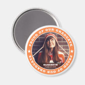 Aimant Fière de notre Bachelière 20XX Photo (Recto/Verso)