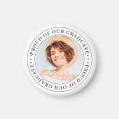 Aimant Fière de notre Graduate 20XX Modern Graduation Pho (Devant)