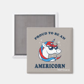 Aimant Fière D'Être Américaine (Recto/Verso)