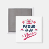 Aimant Fière d'être une infirmière Sweat - shirt à capuch (Recto/Verso)