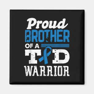 Aimant Fière Frère D'Un Guerrier Du T1D Sensibilisation A