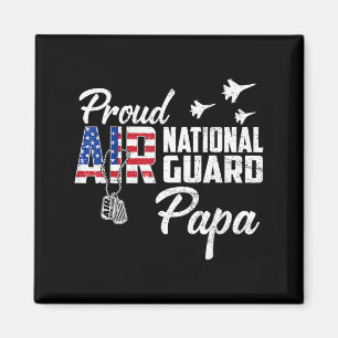 Aimant Fière Garde nationale aérienne Papa Drapeau Famill