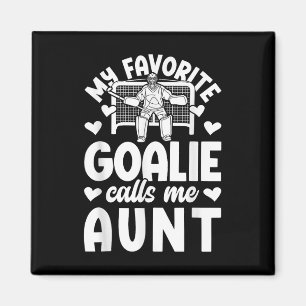 Aimant Fière gardienne de but de hockey sur gazon Tante G