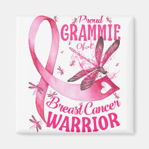 Aimant Fière Grammie D'Un Cancer Du Sein Guerrier Sensibi