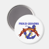 Aimant Fière grand-mère d'un marin américain (Recto/Verso)