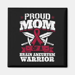Aimant Fière Maman D'Un Cerveau Aneurysme Guerrier Sensib