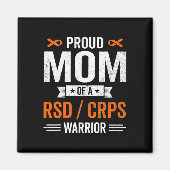 Aimant Fière maman d'un RSD CRPS Guerrier Survivor Sensib (Devant)
