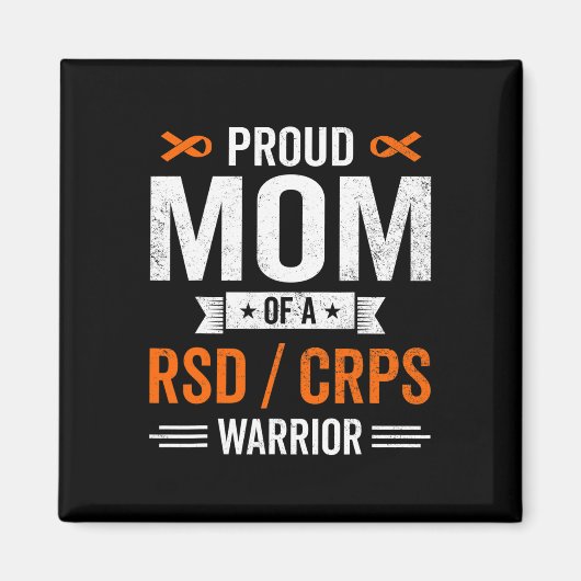Aimant Fière maman d'un RSD CRPS Guerrier Survivor Sensib (Devant)