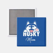 Aimant Fière maman Husky (Recto/Verso)
