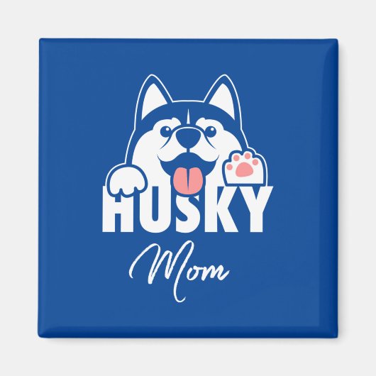 Aimant Fière maman Husky (Devant)